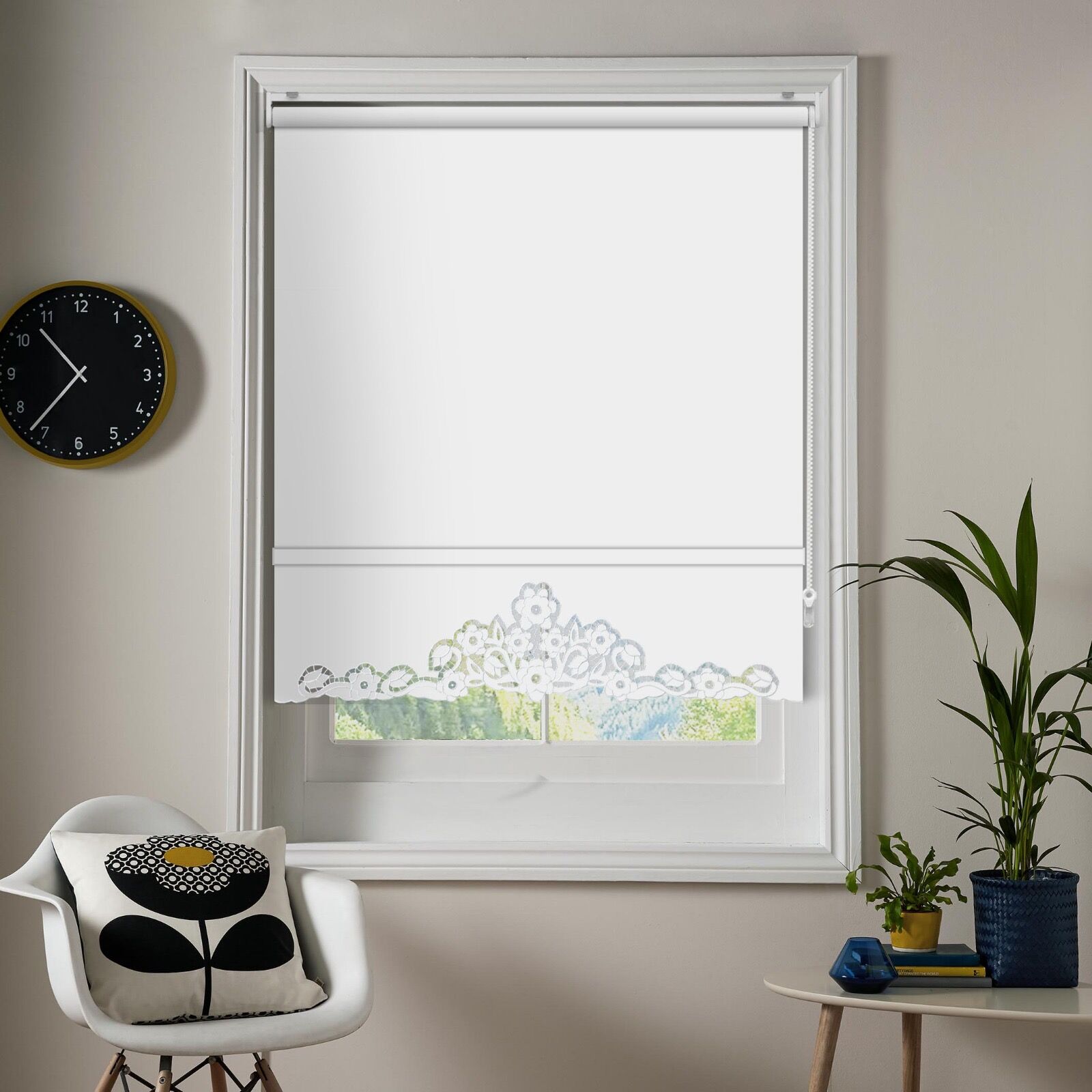 GECE MODEL NAKIŞ İŞLEMELİ STOR PERDE